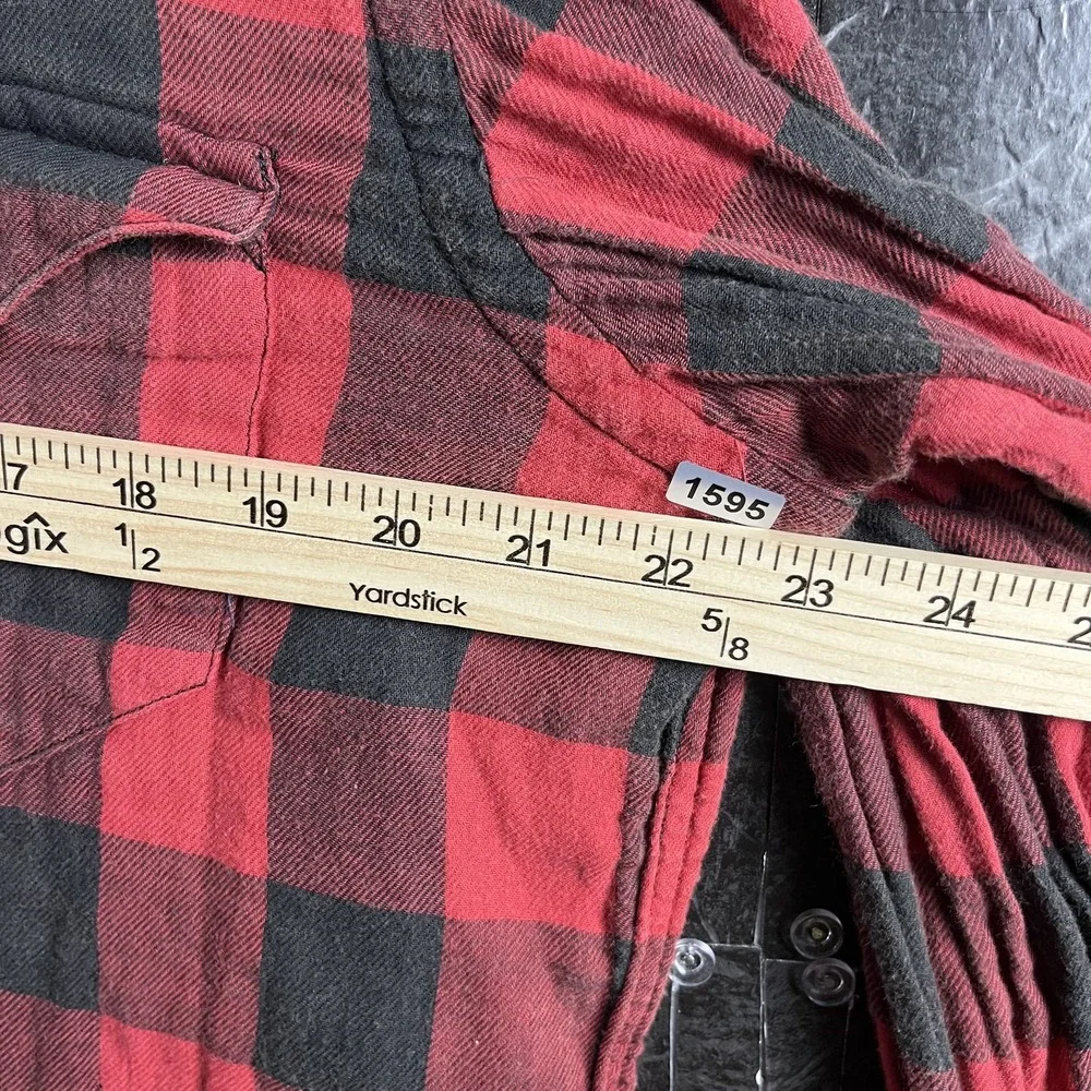 Polo Ralph Lauren Men's Red Country Flannel Buffalo Shirt Large